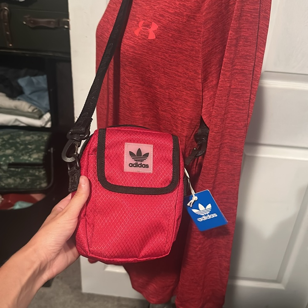 (see details) Adidas Red Crossbody Bag